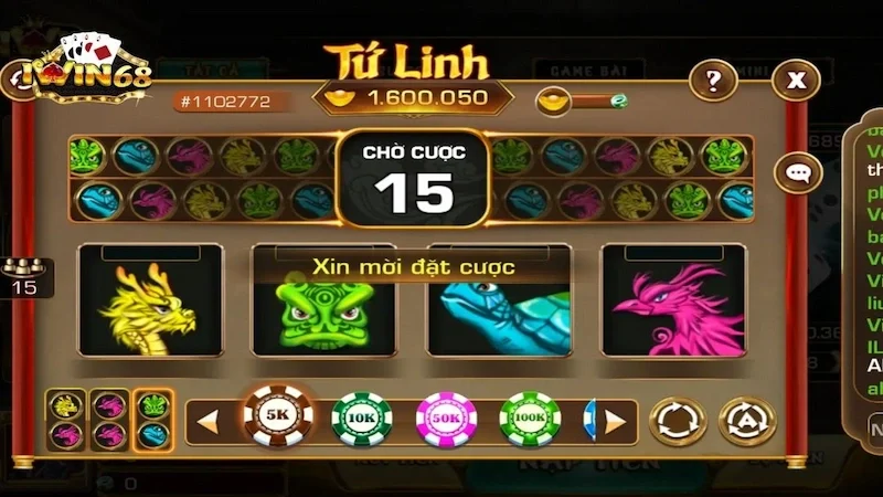 Kinh nghiệm chơi tứ linh iwin68 cơ hội thắng lớn