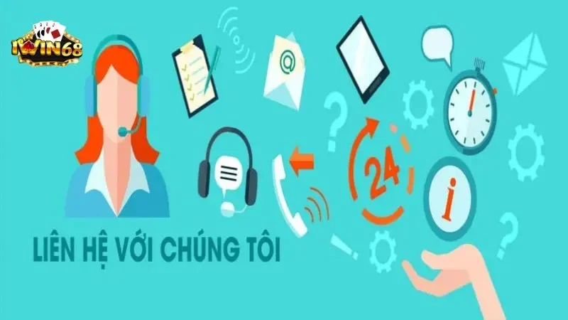 Tiện lợi với đa dạng phương thức liên lạc iwin68